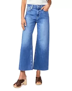 Image of Paige Anessa Raw Hem Jeans in Rock Show Distressed