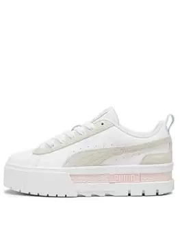 Puma Mayze Mix, White/Beige, Size 5, Women