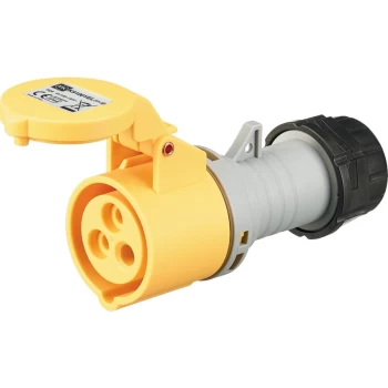 Image of Industrial Connector, IP Rated Socket - 130V, 2P+E