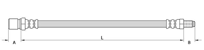 Image of Brake hose METZGER 4110559