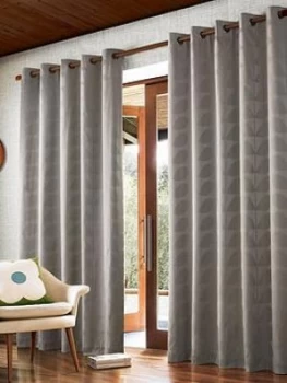 image of Orla Kiely Jacquard Stem Eyelet Curtains