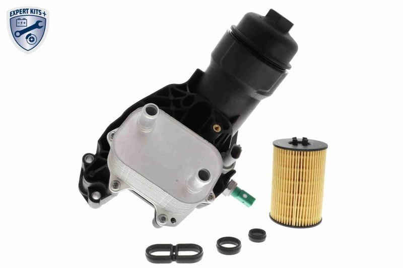 Image of VEMO V15-60-6096 Oil Cooler EXPERT KITS + with gaskets/seals, with pressure switch Oil Cooler,engine oil (469)