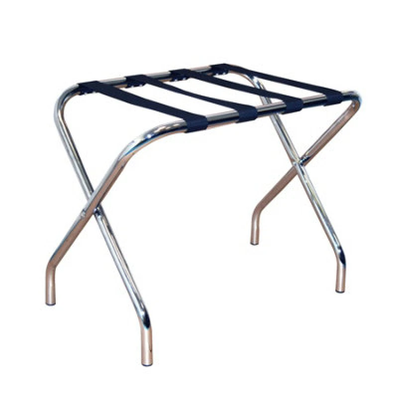Image of Harbour Housewares Folding Metal Luggage Rack Silver