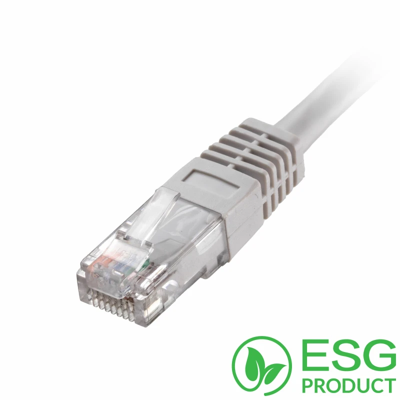 Image of Cablenet Cablenet 2m Cat5e RJ45 White U/UTP PVC 24AWG Flush Moulded Booted Patch Lead (PK 100) 67-8020B