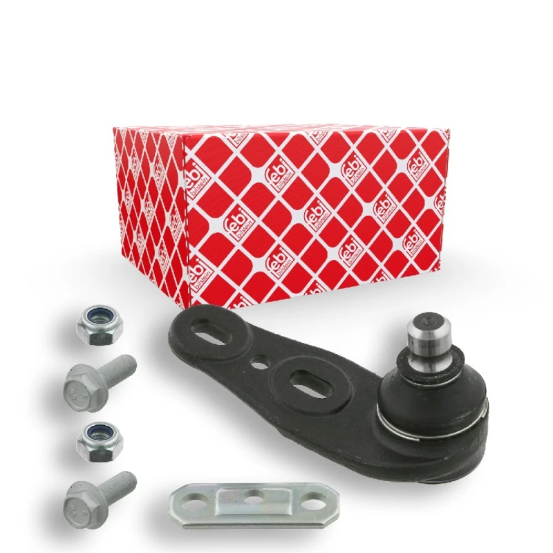 Image of FEBI BILSTEIN 01522 Ball joint Lower, with fastening/mounting material Support-/Steering Link (2462)