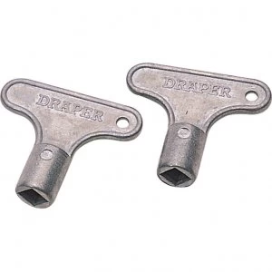 image of Draper Radiator Keys Pack of 2