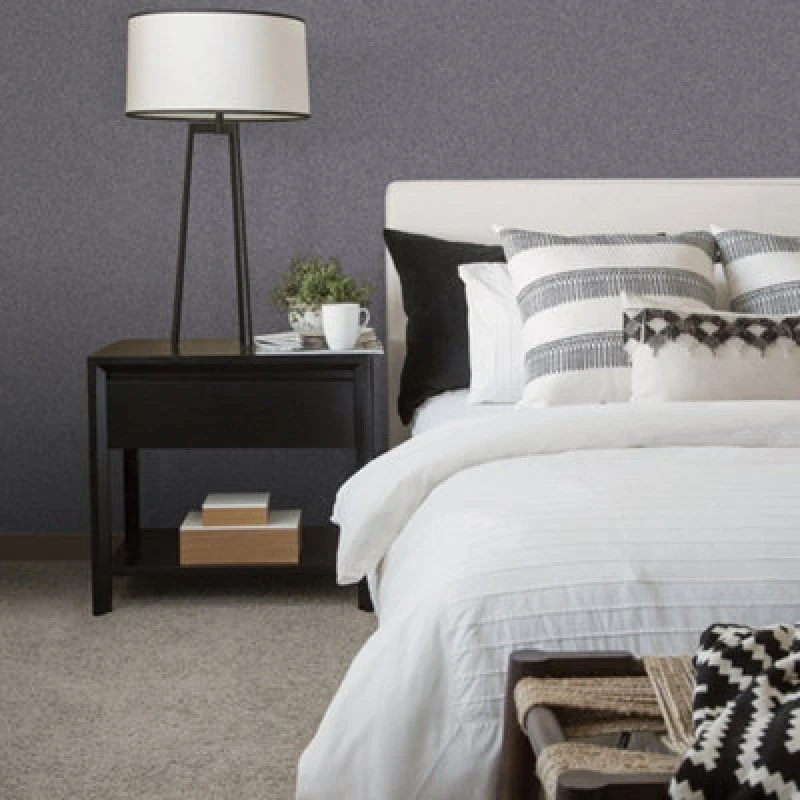 Image of Galerie Wallpaper Galerie Natural FX Textured Charcoal Wallpaper Black