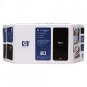 Image of HP 80 Black Ink Cartridge 350ml