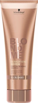 image of Schwarzkopf Professional BlondMe All Blondes Detoxifying System - Purifying Bonding Shampoo 250ml