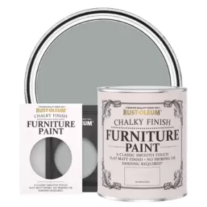 image of Rust-Oleum Chalky Furniture Paint - PITCH GREY - 750ml