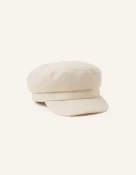 Image of Accessorize Womens Soft Textured Baker Boy Hat Natural