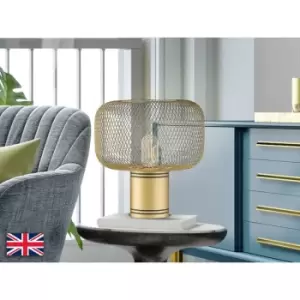 Image of Schuller Lighting - Schuller Osiris Globe Table Lamp Gold Paint E27