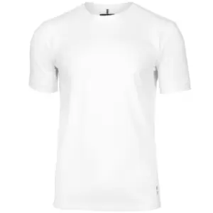 image of Nimbus Mens Danbury Pique Short Sleeve T-Shirt (L) (White)