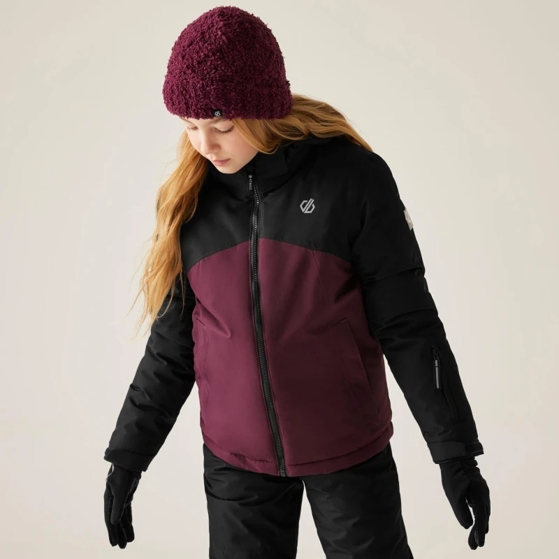 Image of Dare 2b Unisex Kids Impose V Insulated Waterproof Jacket Fig unisex 9-10yrs