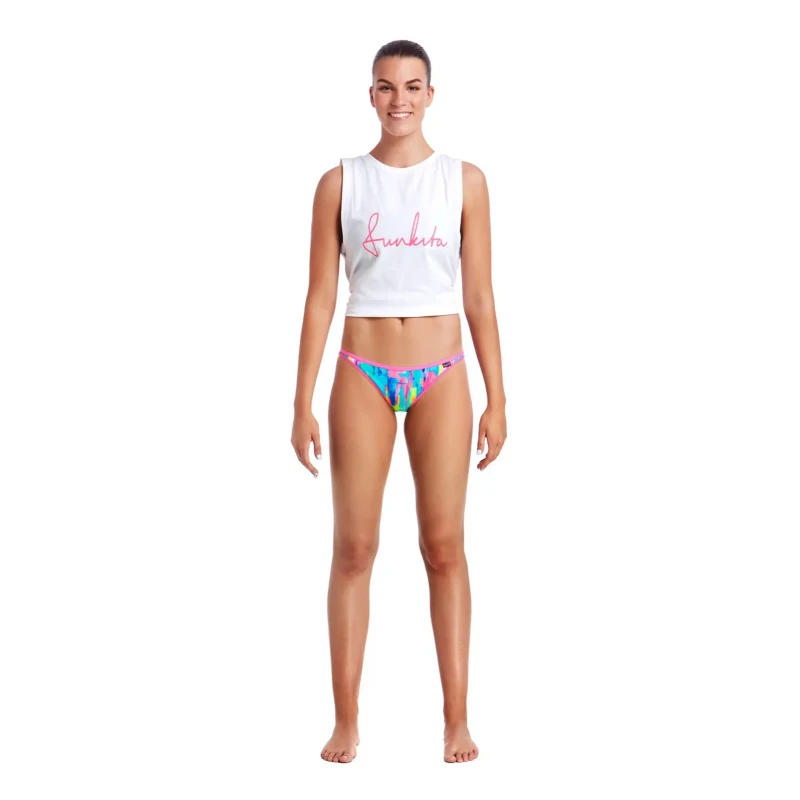 Image of Funkita Womens mini swimsuit bottom Funkita Impressionista brief Bleu Female 36
