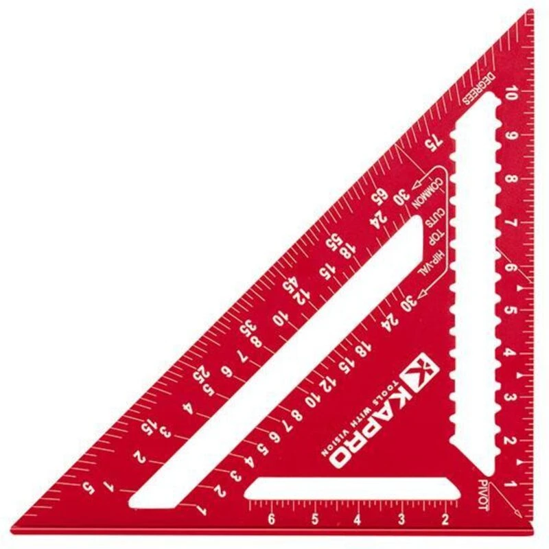 Image of Kanna Kapro 446 Rafter Square 12" Red