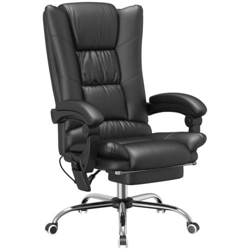 Image of VINSETTO Executive Office Chair with Vibration Massage Black