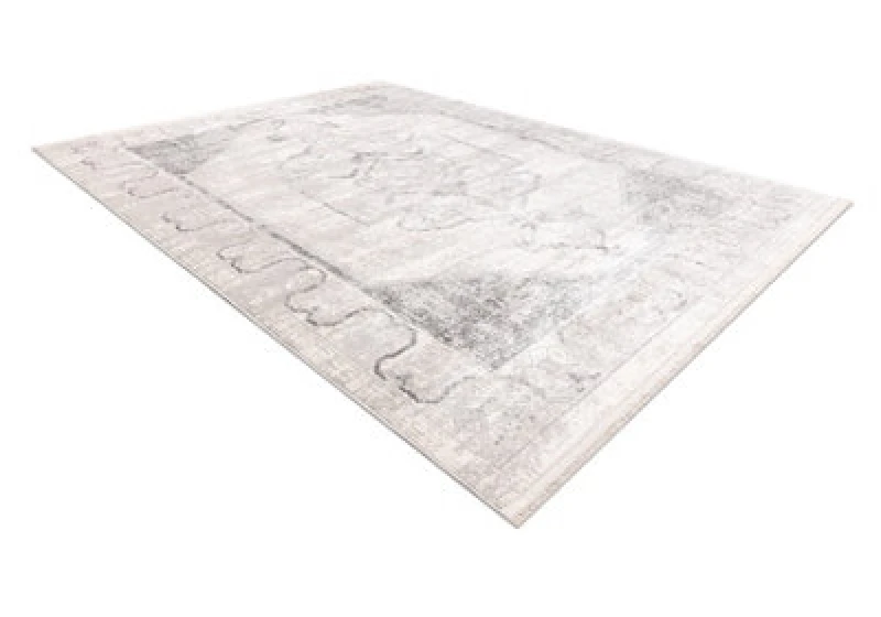 Image of RugsX Distin 0107B Grey / Light Grey / White Modern Carpet - Ornament, Frame 80X150 Cm