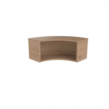 Image of Reception Modular Corner Hutch Unit - Grey Oak