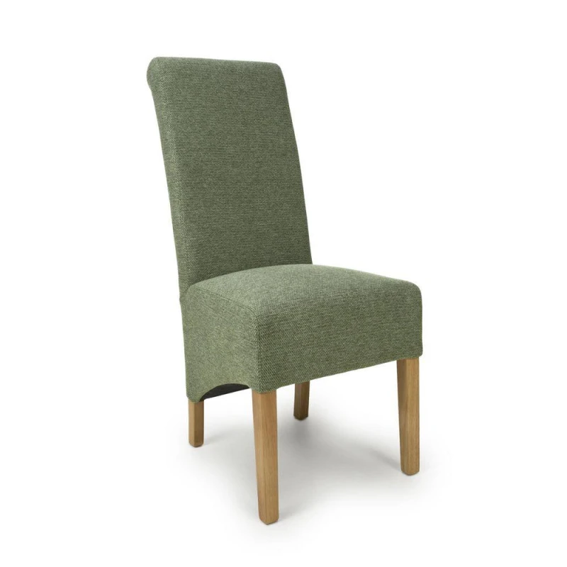 Image of Shankar Pair of Krista Weave Green Dining Chairs Green 6747106