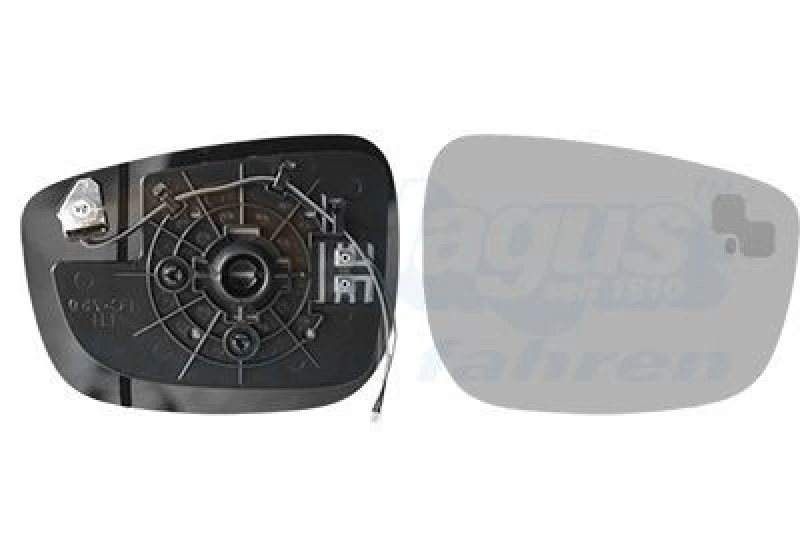 Image of VAN WEZEL Wing mirror glass VAN WEZEL 2791836