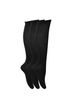 Image of Plain Knee High School Socks (Pack Of 3)