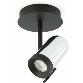 image of Faro Orleans - 1 Light Spotlight Chrome, Black, GU10