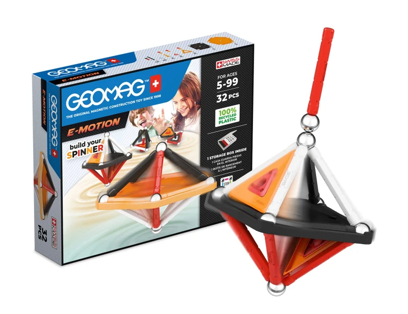 Image of Geomag E-Motion Recycled Panels 32 Pcs Black unisex