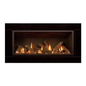 Image of Ignite Pinnacle 860 Black Slide Control Inset Gas fire