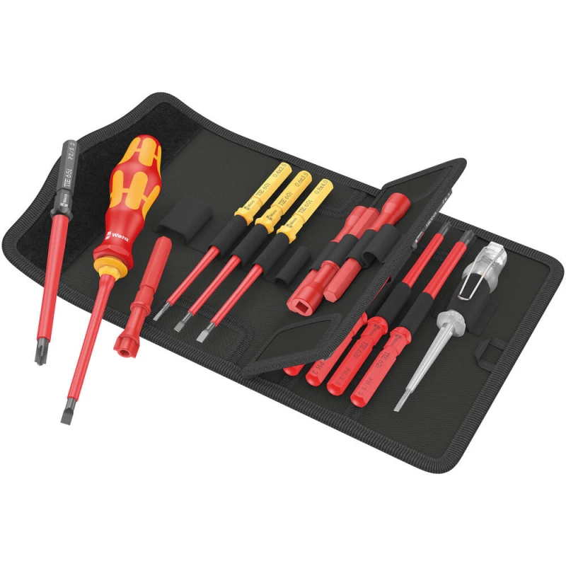 Image of Wera Kraftform Kompakt 18 Piece VDE Insulated Screwdriver Set 5006613001