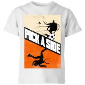 image of DC Batman Football Pick A Side Kids T-Shirt - White - 11-12 Years