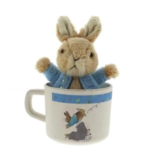 image of Beatrix Potter Peter Rabbit Organic Mug and Toy Gift Set