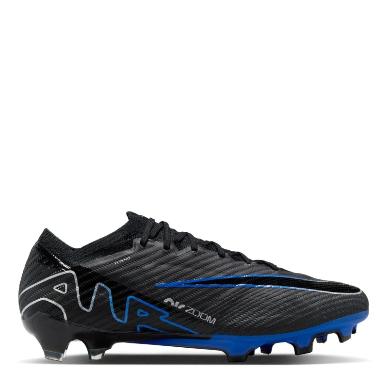 Image of Nike Zoom Vapor 15 Elite Firm Ground Football Boots Black/Chrome male 6 (39)