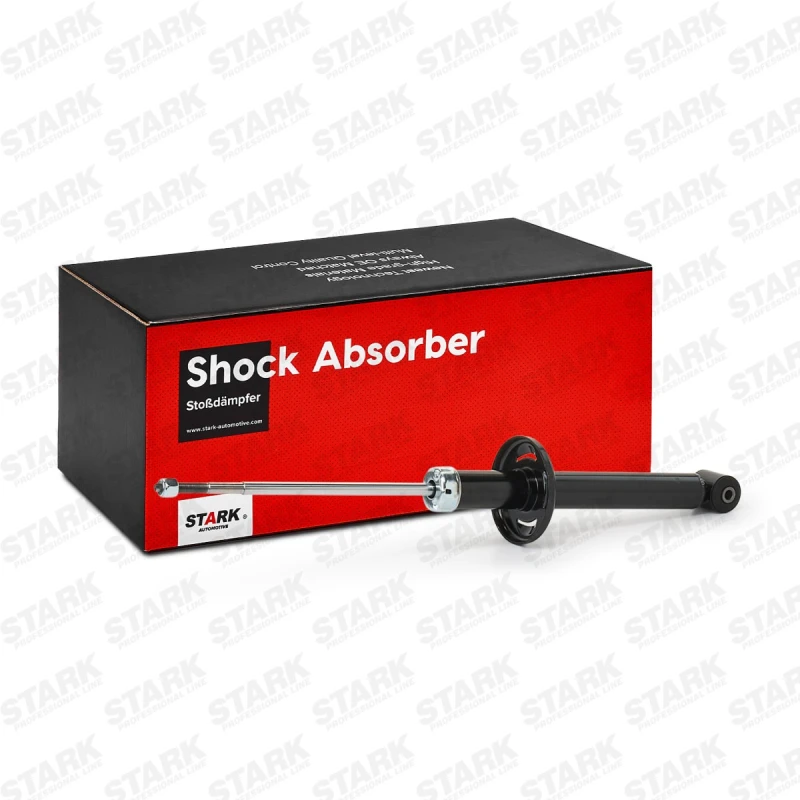 Image of STARK SKSA-0131006 Shock absorber Rear Axle, Gas Pressure, Twin-Tube, Suspension Strut, Top pin, without spring seat Shock Absorber (854)