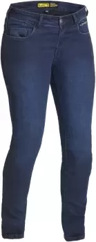 Image of Lindstrands Rone Ladies Motorcycle Jeans, blue, Size 40 for Women, blue, Size 40 for Women