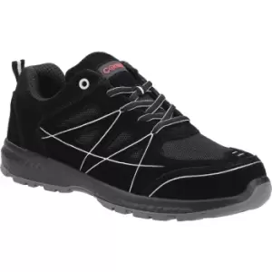 Image of Centek Mens Suede Safety Shoes (11 UK) (Black)