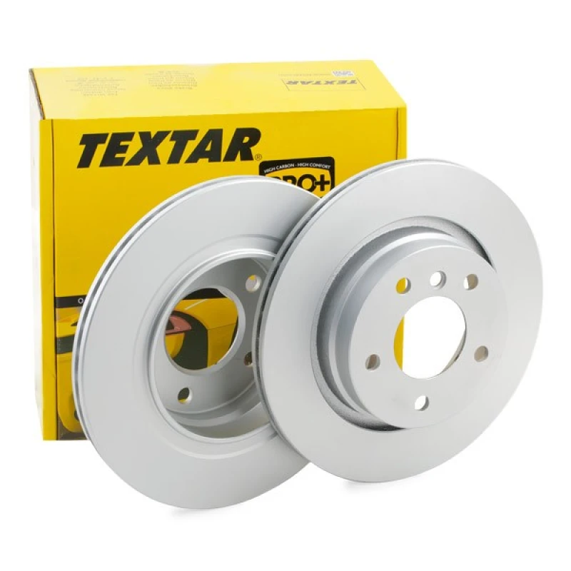 Image of TEXTAR 92097303 Brake disc Externally Vented, Coated, without wheel studs Brake Disc (82)
