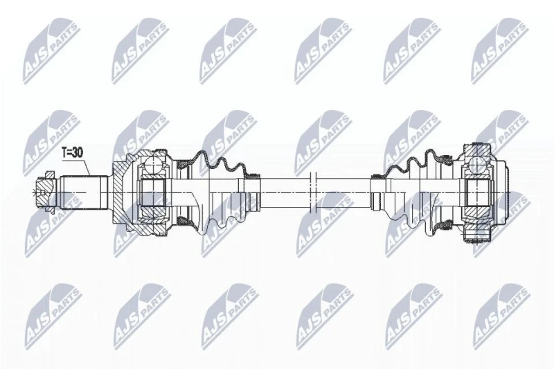 Image of NTY NPW-BM-073 Drive shaft Manual Transmission, Right Drive Shaft (13)