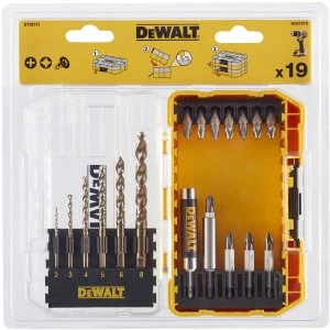 image of DEWALT 19 Piece Extreme 2 Metal Drill and Screwdriver Bit Set in Tough Case