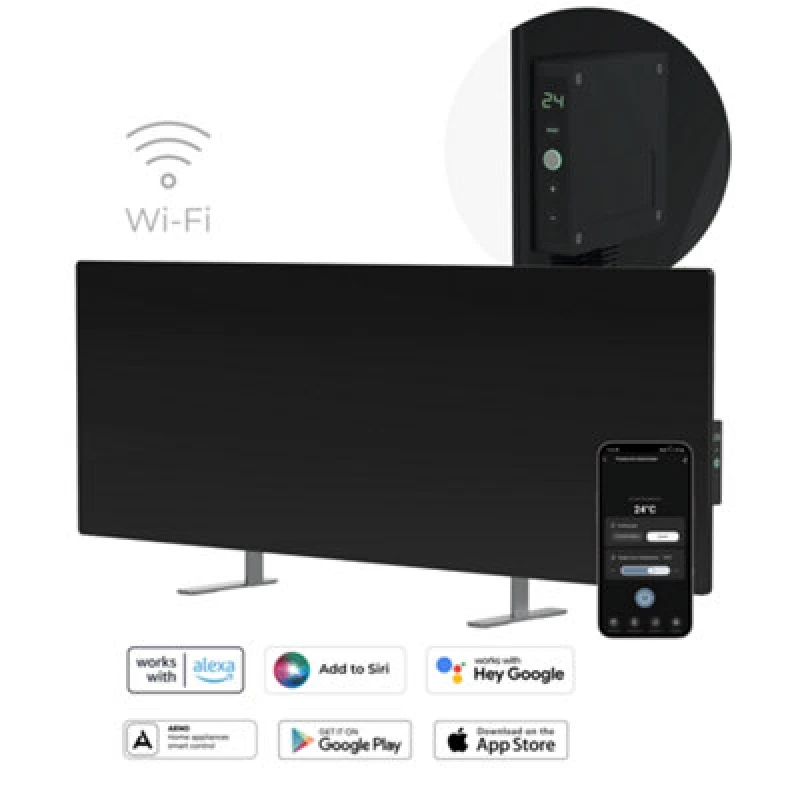 Image of Aeno Premium Eco Smart Heater LED Black