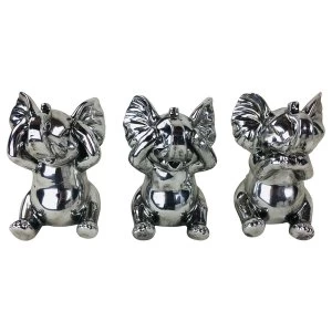 Image of Trio of Elephants Ornaments