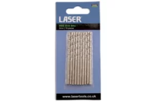 image of Laser Tools 2460 HSS Drill Bits 10pc High Speed Steel