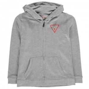 Image of Guess Guess Zip Up Fleece Sweater - Grey M90