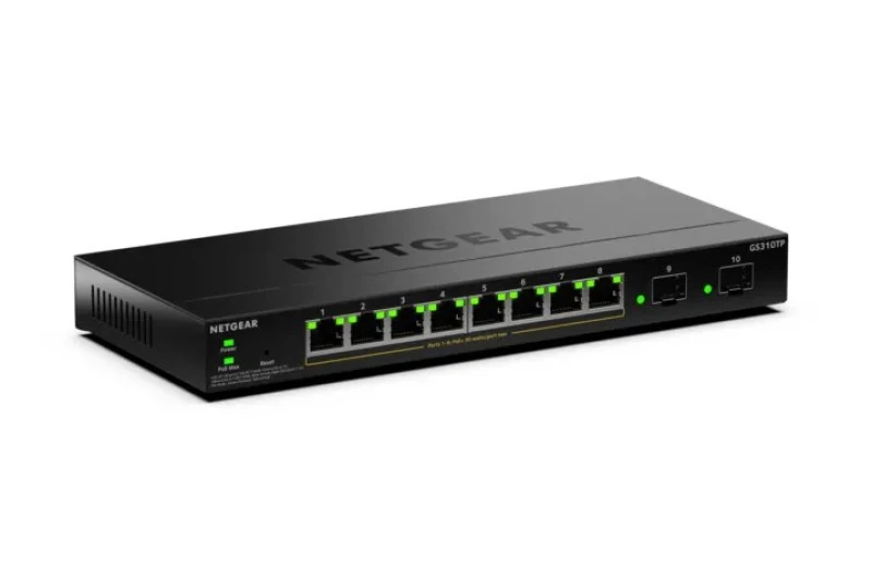 Image of Netgear GS310TPv2 - Switch - 2+/L3 Lite - smart - 8 x 10/100/1000 (PoE