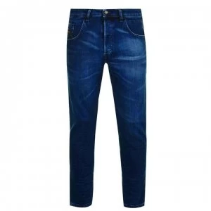 Image of Diesel Bazer Tapered Jeans - 0095N 01 Md Blu