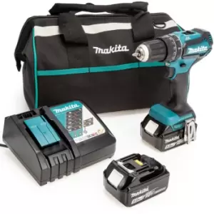 Image of DHP485 18V lxt Brushless Combi Drill, Toolbag, Charger (2 x 5.0Ah Batteries) 00053 - Makita