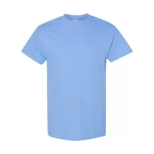 image of Gildan Mens Heavy Cotton Short Sleeve T-Shirt (Pack Of 5) (M) (Carolina Blue)