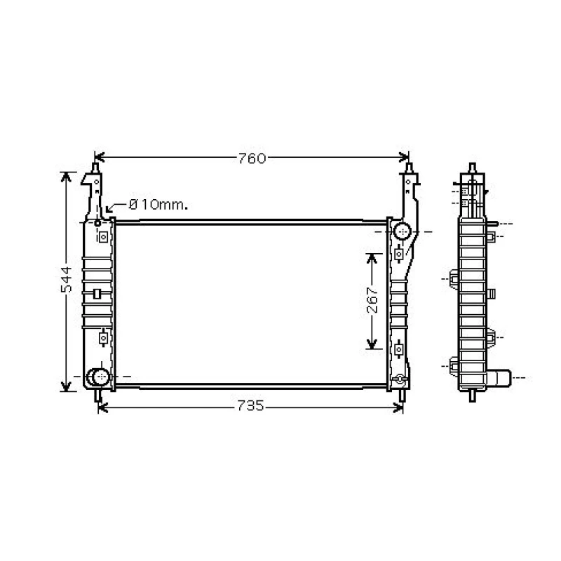 Image of Engine radiator DIEDERICHS DCM2675