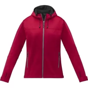 Image of Elevate Womens/Ladies Match Soft Shell Jacket (S) (Red)