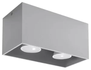 image of 2 Light Ceiling Grey, GU10